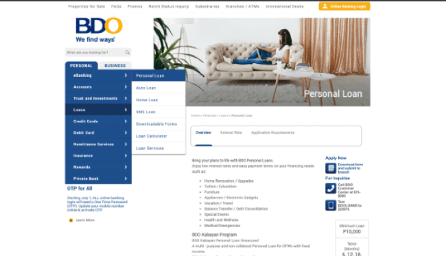BDO website screenshot