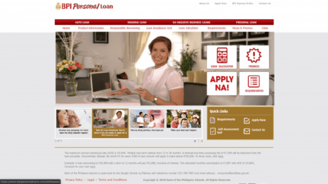 BPI website screenshot
