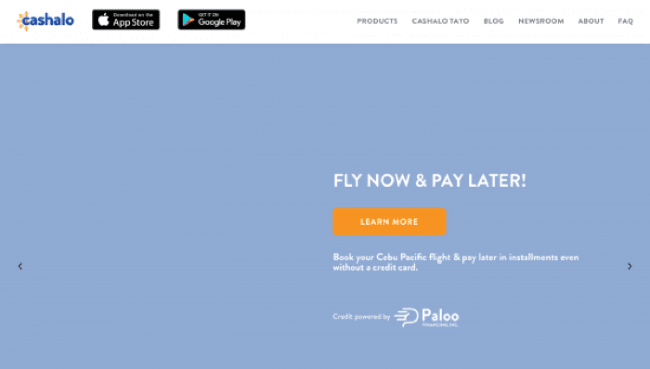 Cashalo website screenshot