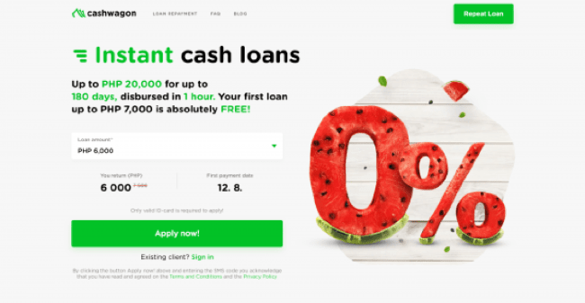 Cashwagon website screenshot