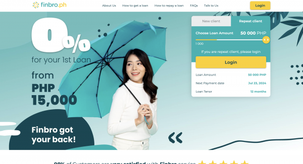 Finbro website screenshot