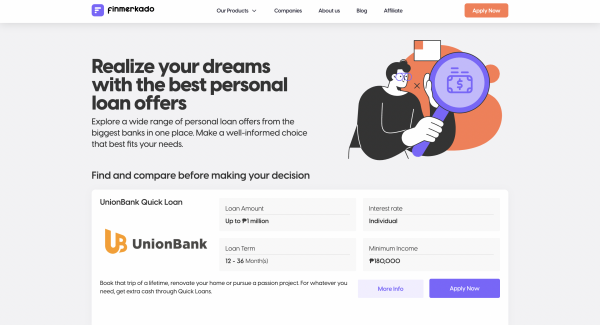 Finmerkado website screenshot