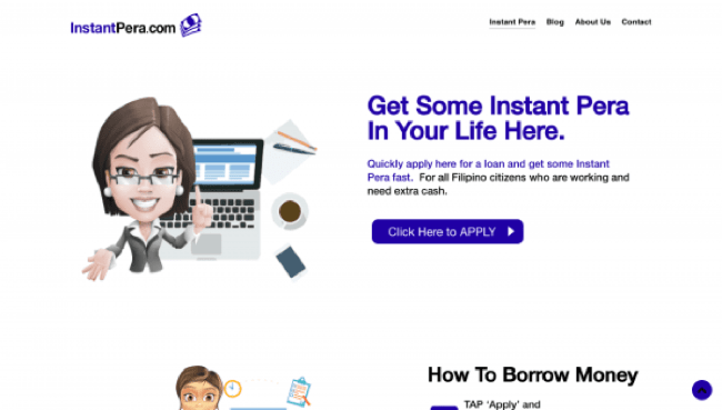 InstantPera website screenshot