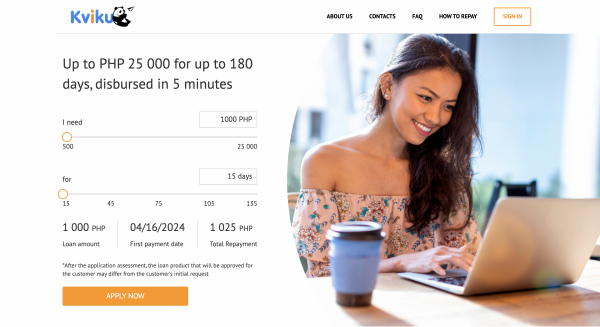 Kviku website screenshot