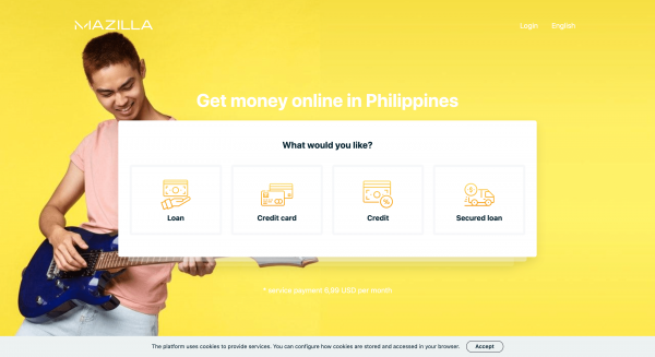 Mazilla website screenshot