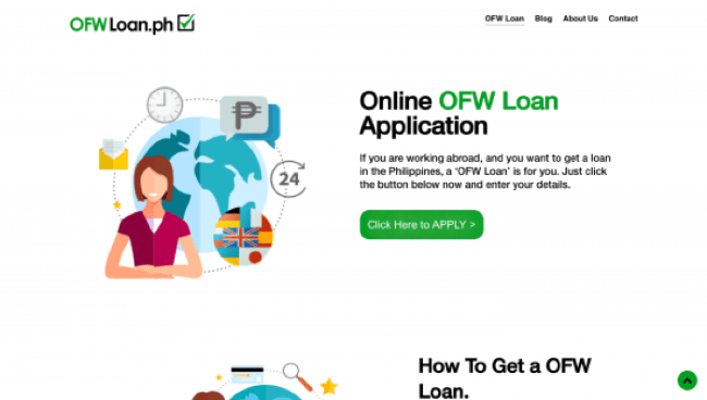OFWLoan website screenshot