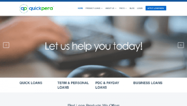 QuickPera website screenshot