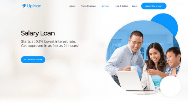 Uploan website screenshot